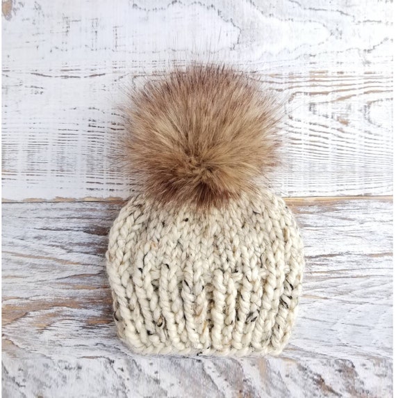 newborn pom pom beanie