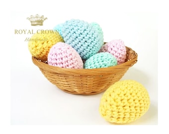 Crochet Easter Egg Pattern: No Sew Farmhouse Decor (PDF Pattern)