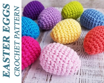 Patrón de huevos de Pascua a crochet: Decoración primaveral amigurumi (Patrón PDF)