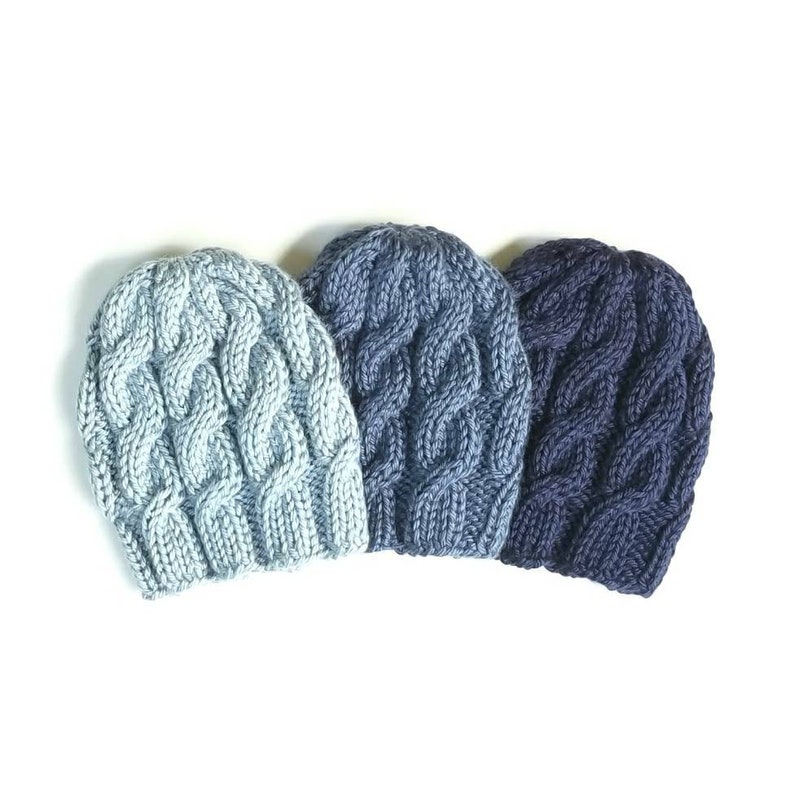 baby boy cable knit hat