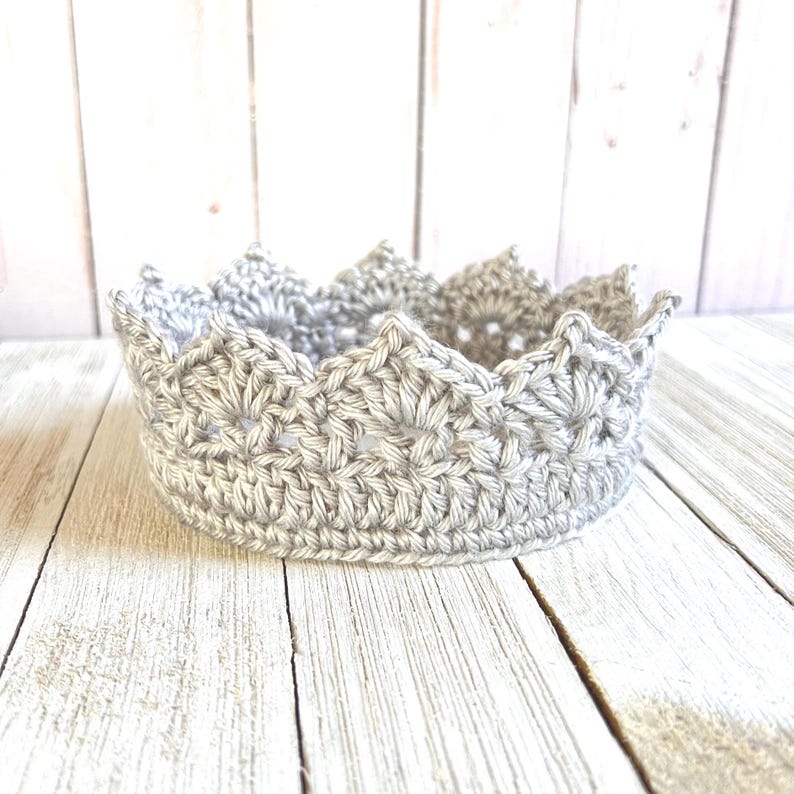 Handmade Crochet Crown, Newborn Photo Prop, USA Made - Etsy
