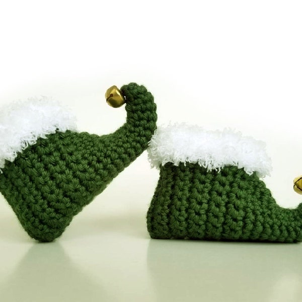 Elf Slippers, Elf Baby Booties, Crochet Baby Shoes Newborn - 24 Months Dark Sage, RoyalCrownHandmade