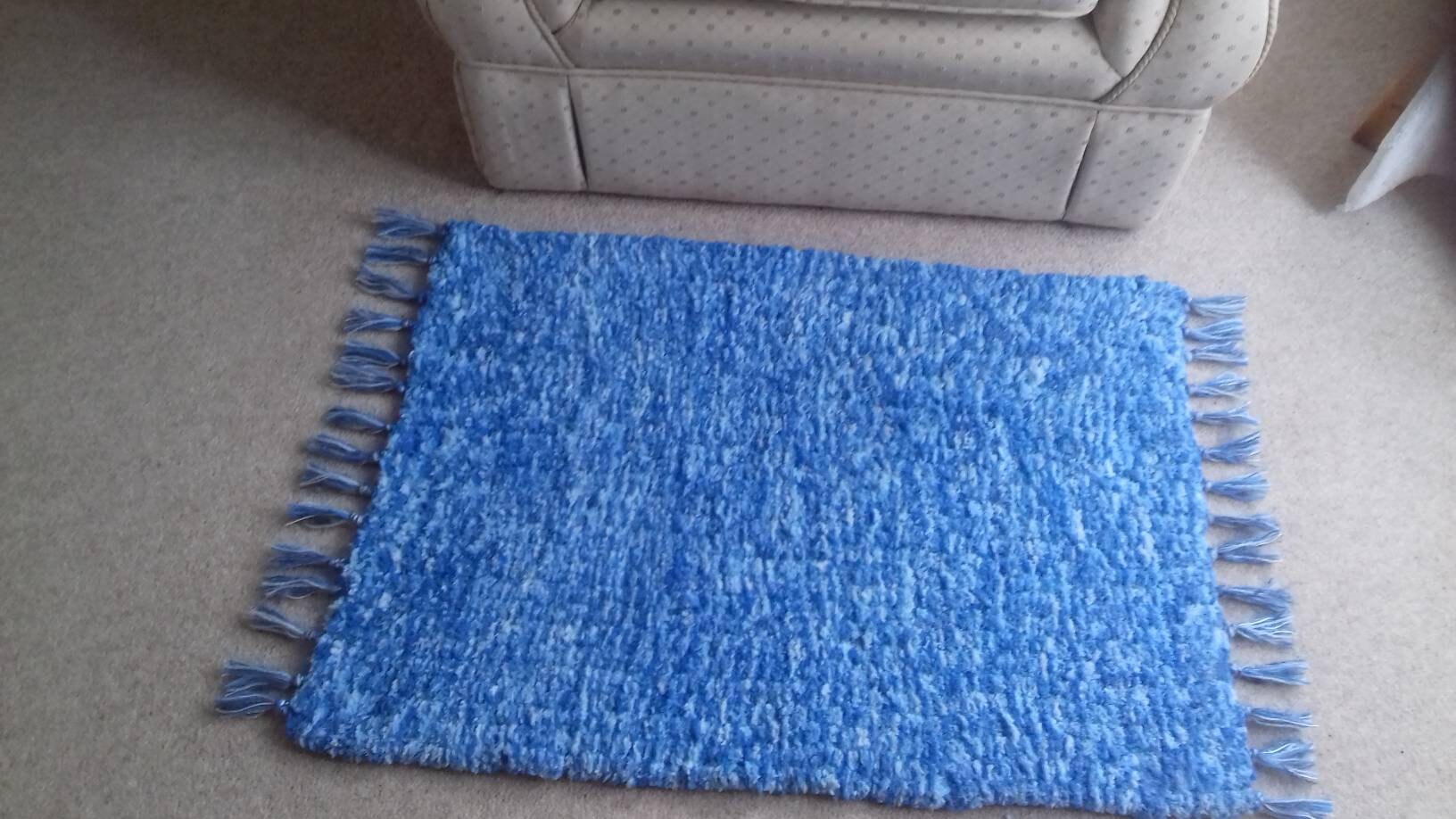 Soft Blue Peg Loom Rug Nursery Rug Baby Rug Ultrasoft Rug Etsy UK