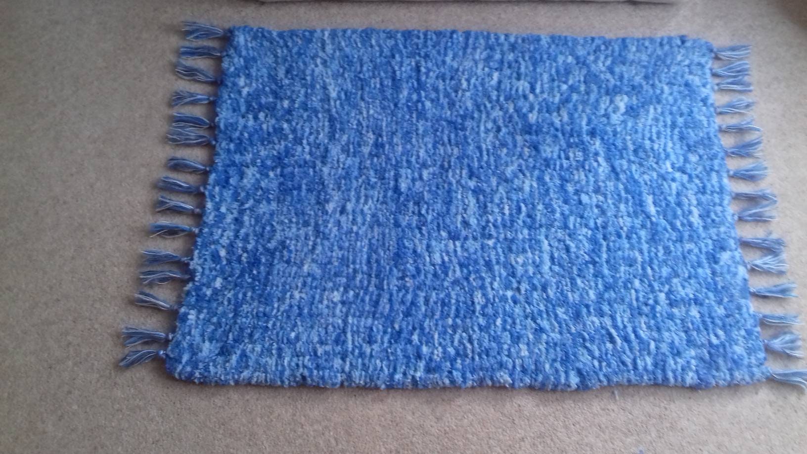 Soft Blue Peg Loom Rug Nursery Rug Baby Rug Ultrasoft Rug Etsy UK
