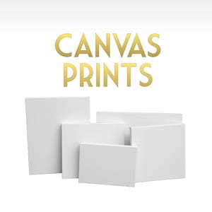 Print On Canvas 3/4" or 1 1/2" deep Canvas Printing on high quality 100% cotton canvas . Add solid wood floater frame mounted ready to hang