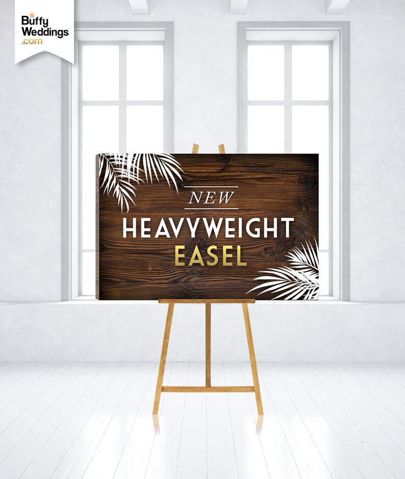 Heavyweight Natural Easel Holds 30lbs 5ft Solid Wood Wedding Stand Display Signs Up To 48 Heavy Acrylic Mirror Large Frames