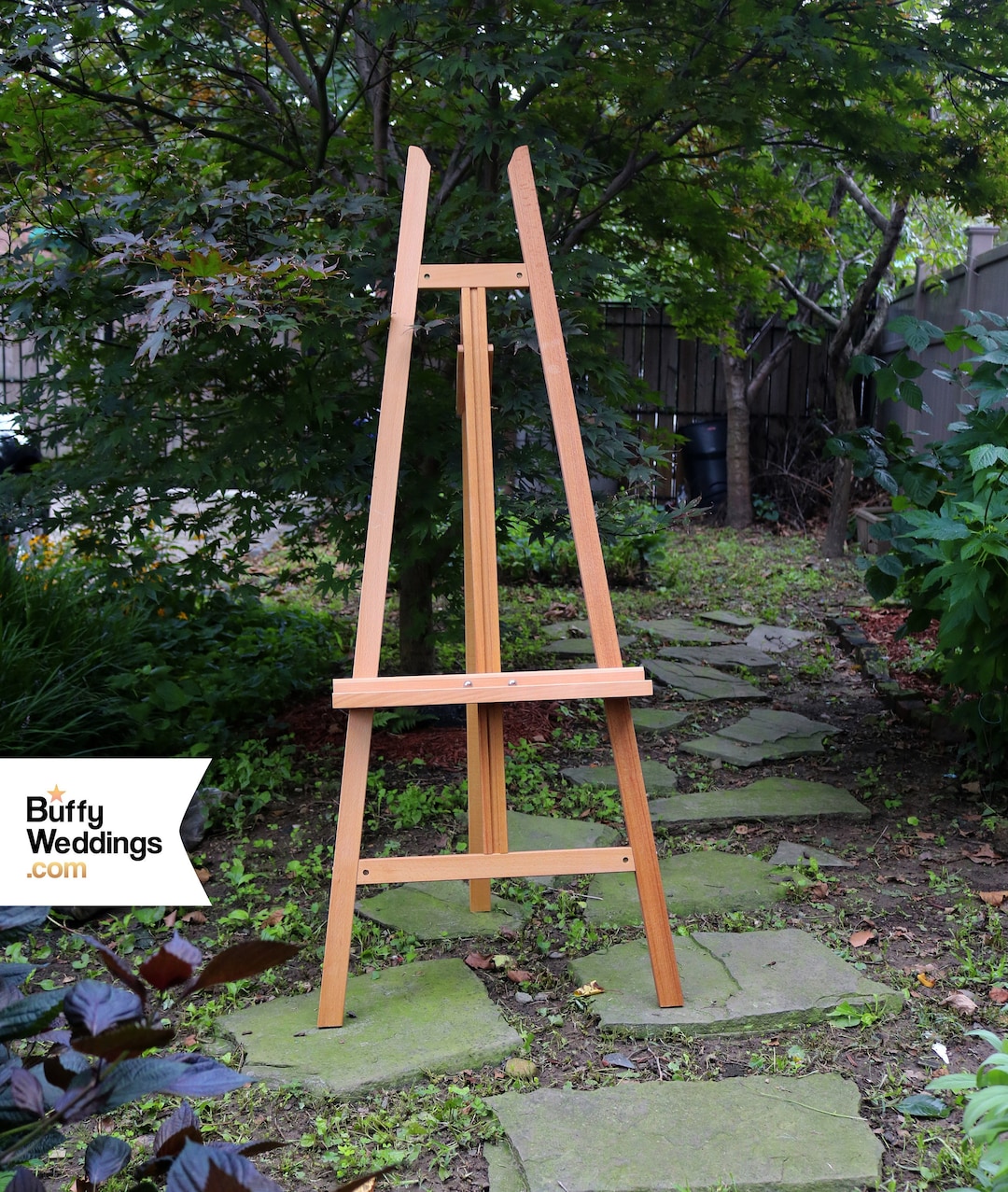 60 Wooden Floor Easel With Adjustable Shelf Wedding Art -   Diy wedding  decorations, Diy wedding easel, Rustic wedding signs