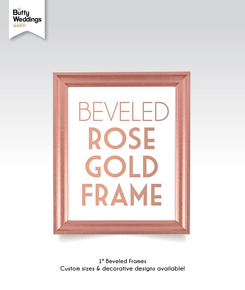 Download Rose Gold Frame 24 x 36 Large Maple Wood Art Frame ...
