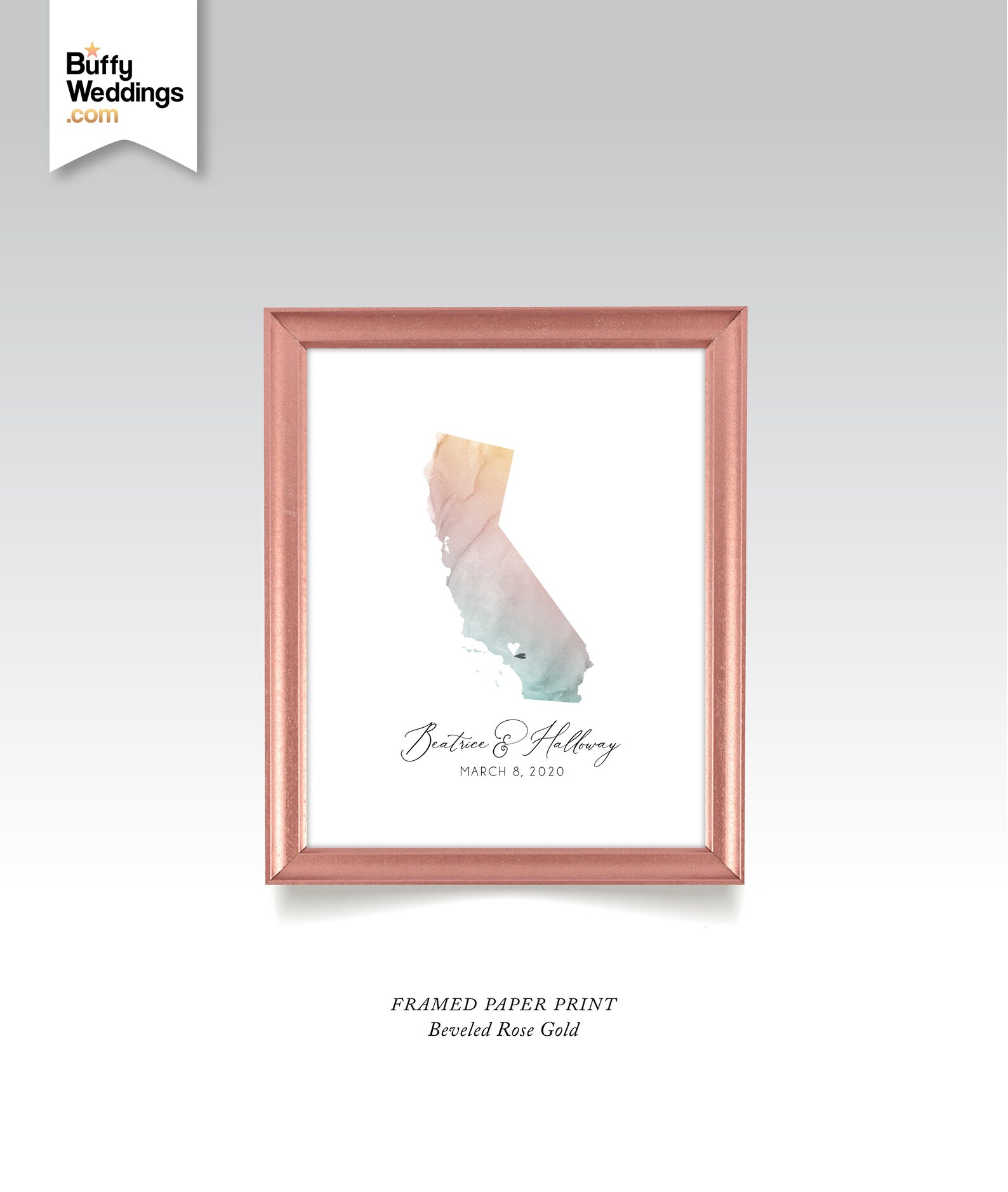 20 X 30 Rose Gold Picture Frame . Large Solid Wood Frame Etsy