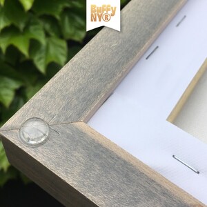 Floater Frame Sample Corners | Custom Wood Frame Finish Samples | Solid Maple & Poplar Stained or Painted - Try Before You Buy | Buffy NY image 10