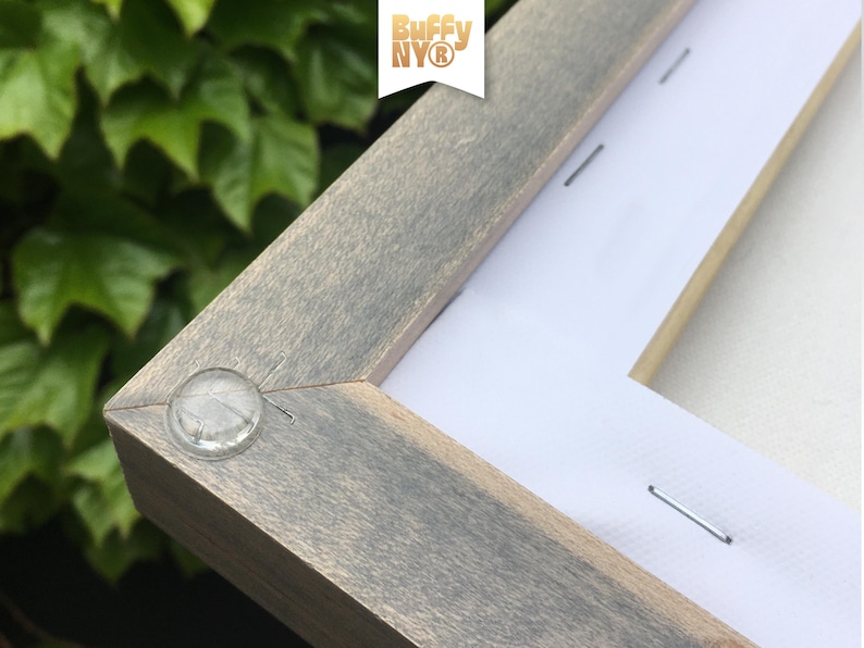 Floater Frame Sample Corners | Custom Wood Frame Finish Samples | Solid Maple & Poplar Stained or Painted - Try Before You Buy | Buffy NY image 10