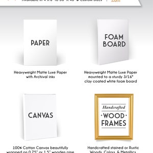 24 x 36 FOAM BOARD Printing . Email your Art File . Premium Prints with Archival Inks . Add an Easel . Framed Boards have No Glass bild 2