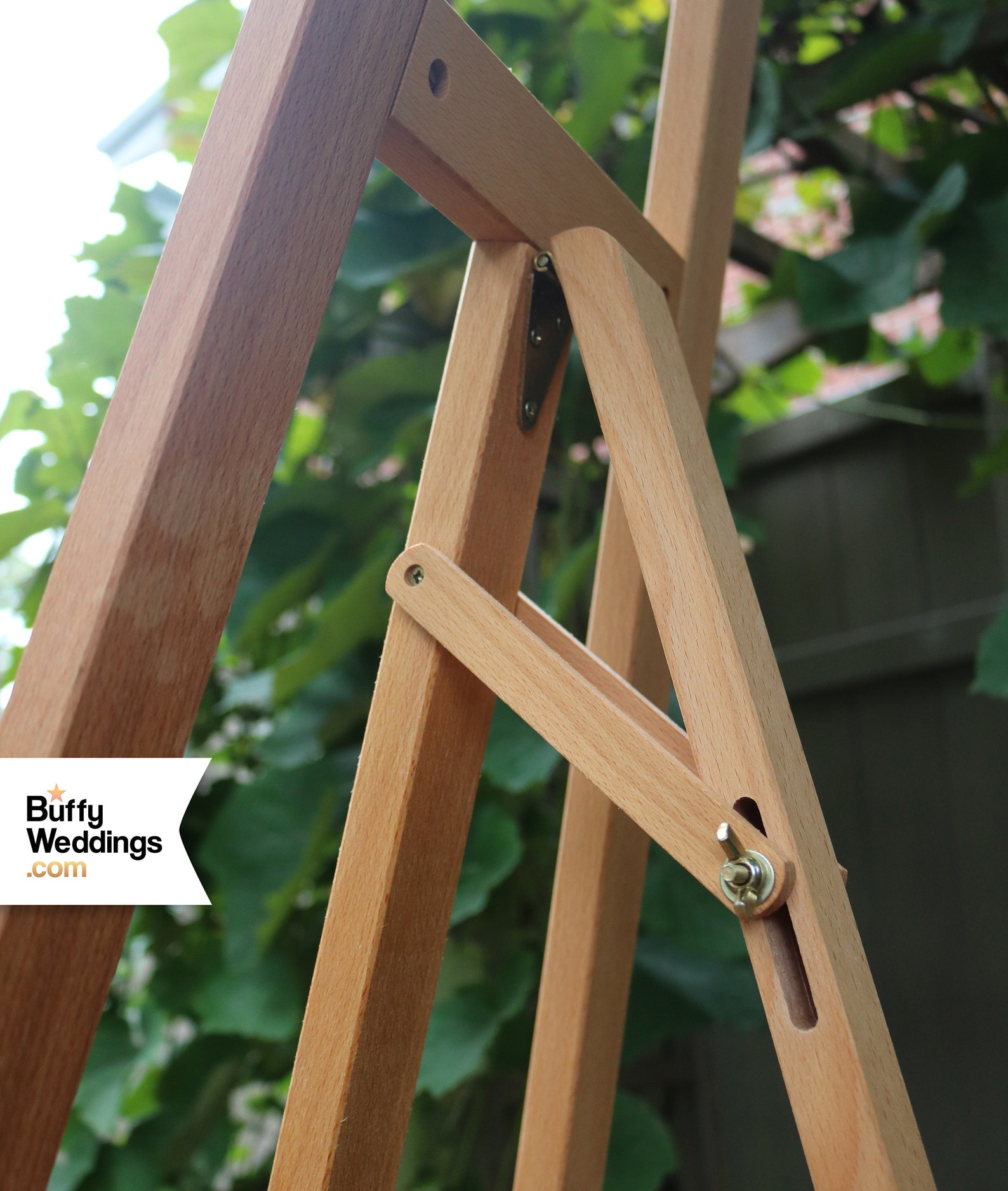 Heavy Weight Natural Wood Easel Holds 45lbs . 5ft Wedding Art Etsy