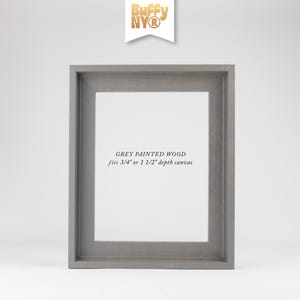 Floater Frame Sample Corners | Custom Wood Frame Finish Samples | Solid Maple & Poplar Stained or Painted - Try Before You Buy | Buffy NY image 11