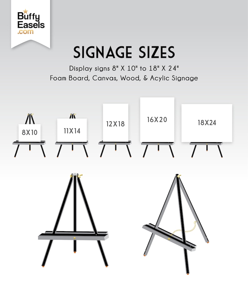 White Small Table Easel . Wedding Sign Wooden Easel Stand Gold Etsy