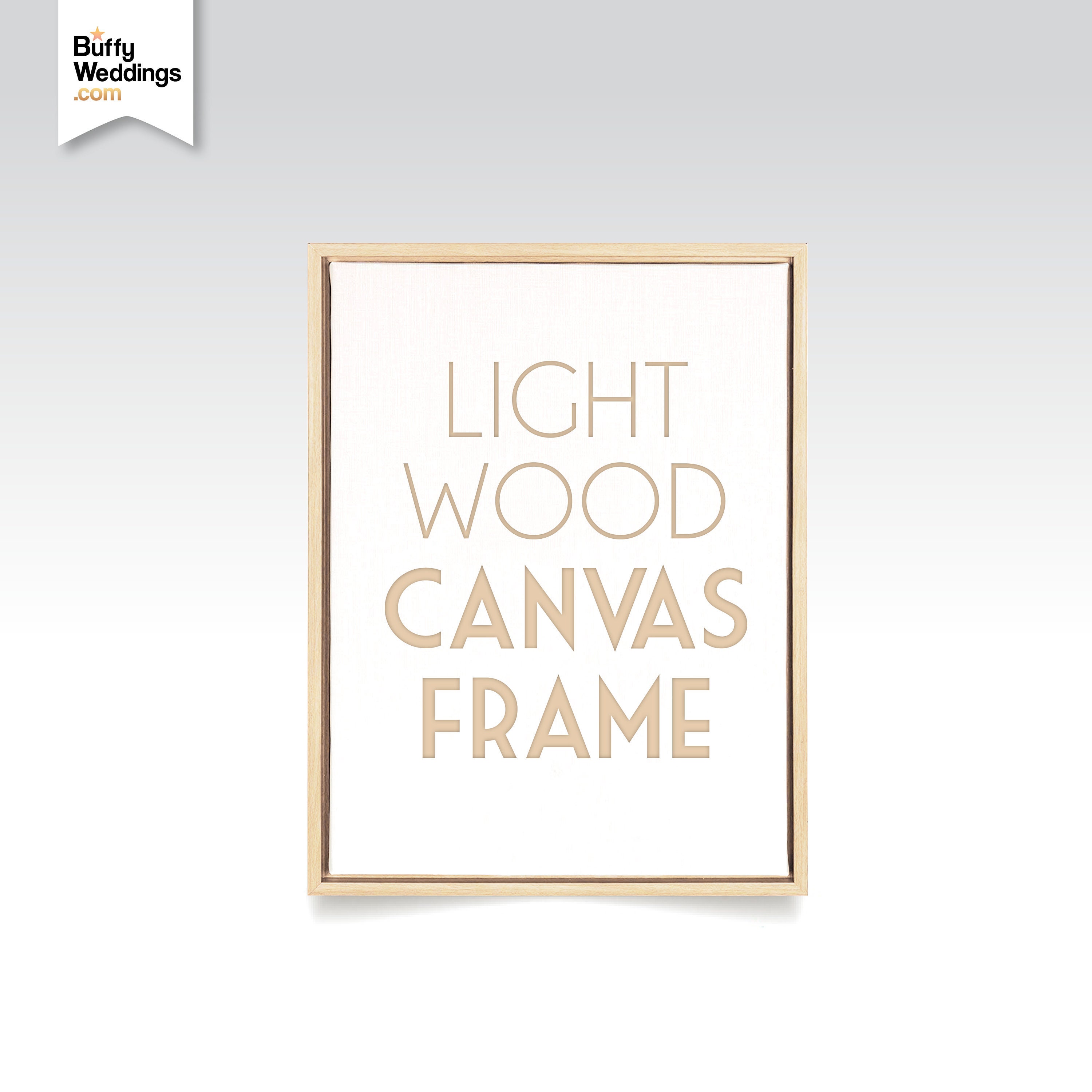 Light Wood Canvas Floater Frames . Painted Stained or Rustic Wood Frames in  Custom Sizes . Fits 3/4 Canvas or Upgrade to 1 1/2 Canvas 