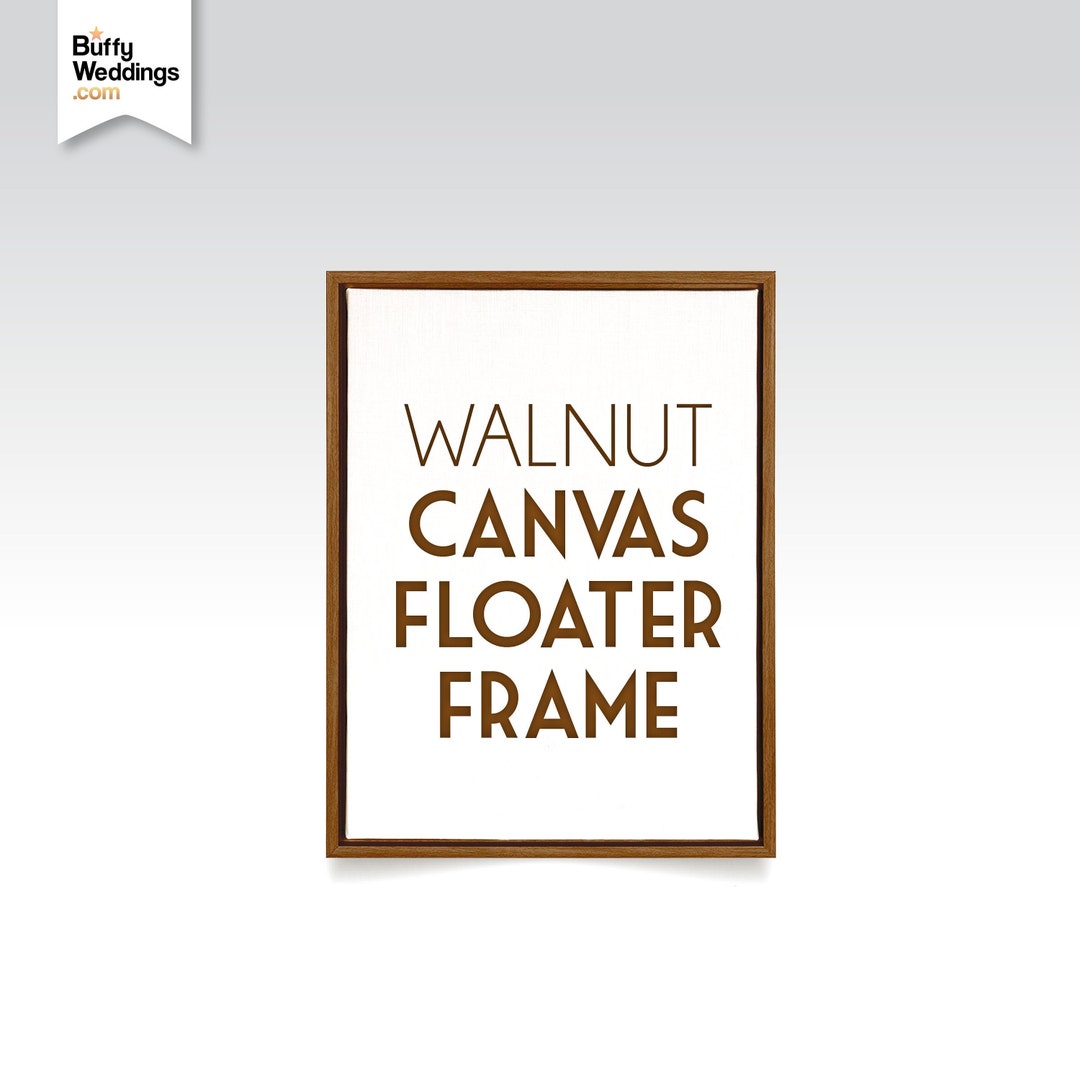 Walnut Canvas Floater Frames . Painted Stained or Rustic Wood Canvas