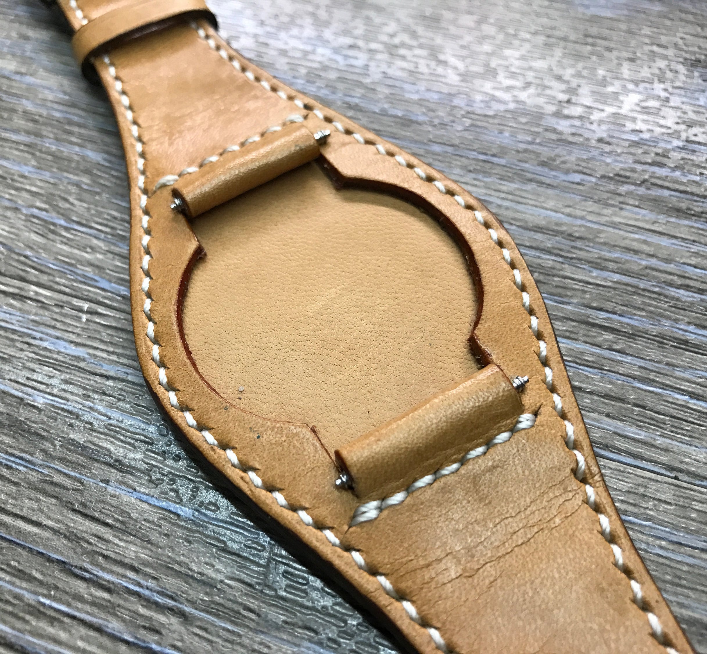 Leather Watch strap Full bund strap Leather watch band Cuff | Etsy