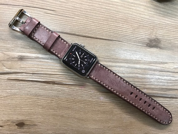 Apple Watch Band 44mm, Apple Watch Series 6 Space Gray Watch Band, Vintage Red Brown Apple Watch Band Gift Ideas, Personalise Watch Straps