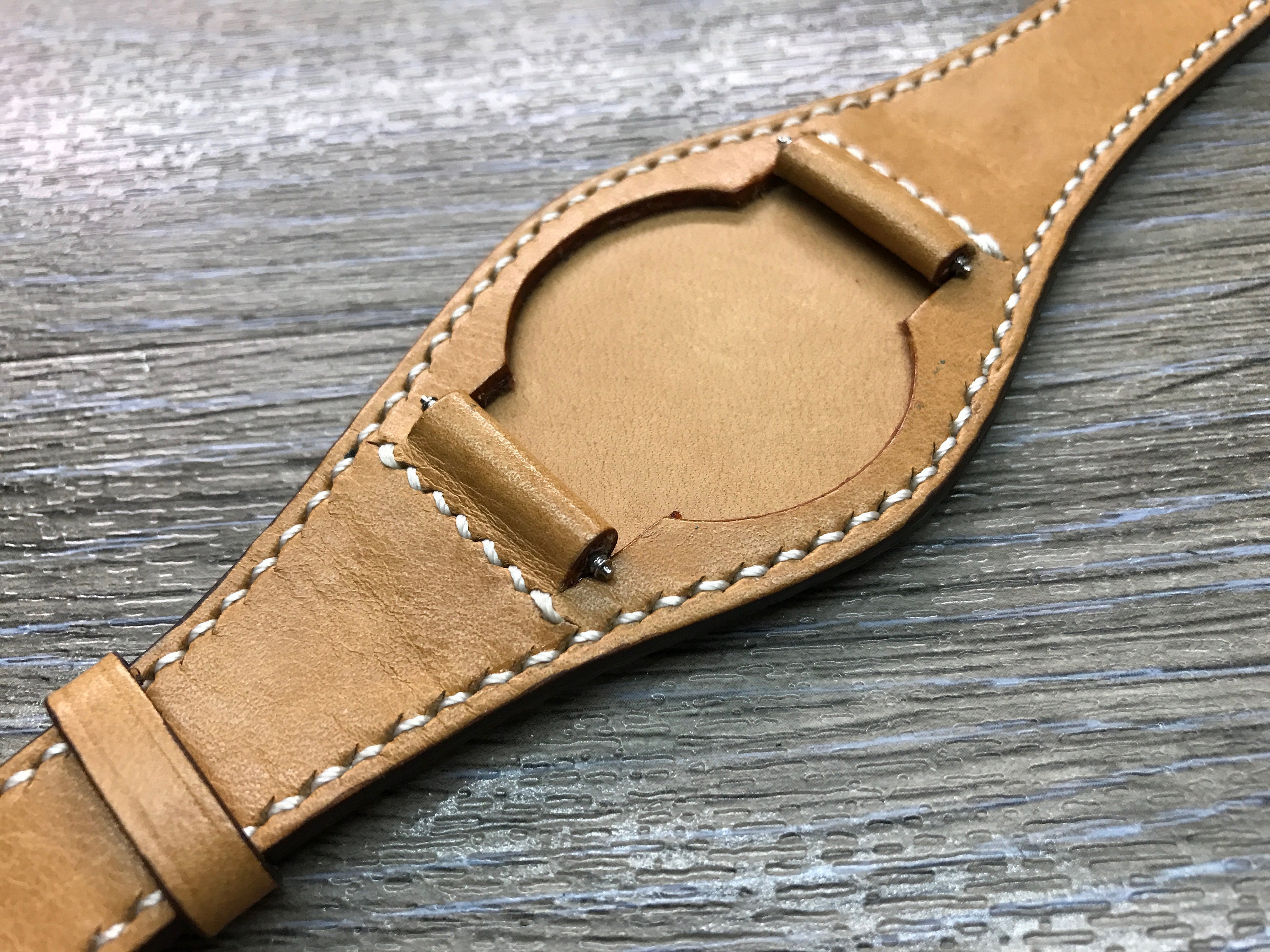 Leather Watch strap Full bund strap Leather watch band Cuff | Etsy