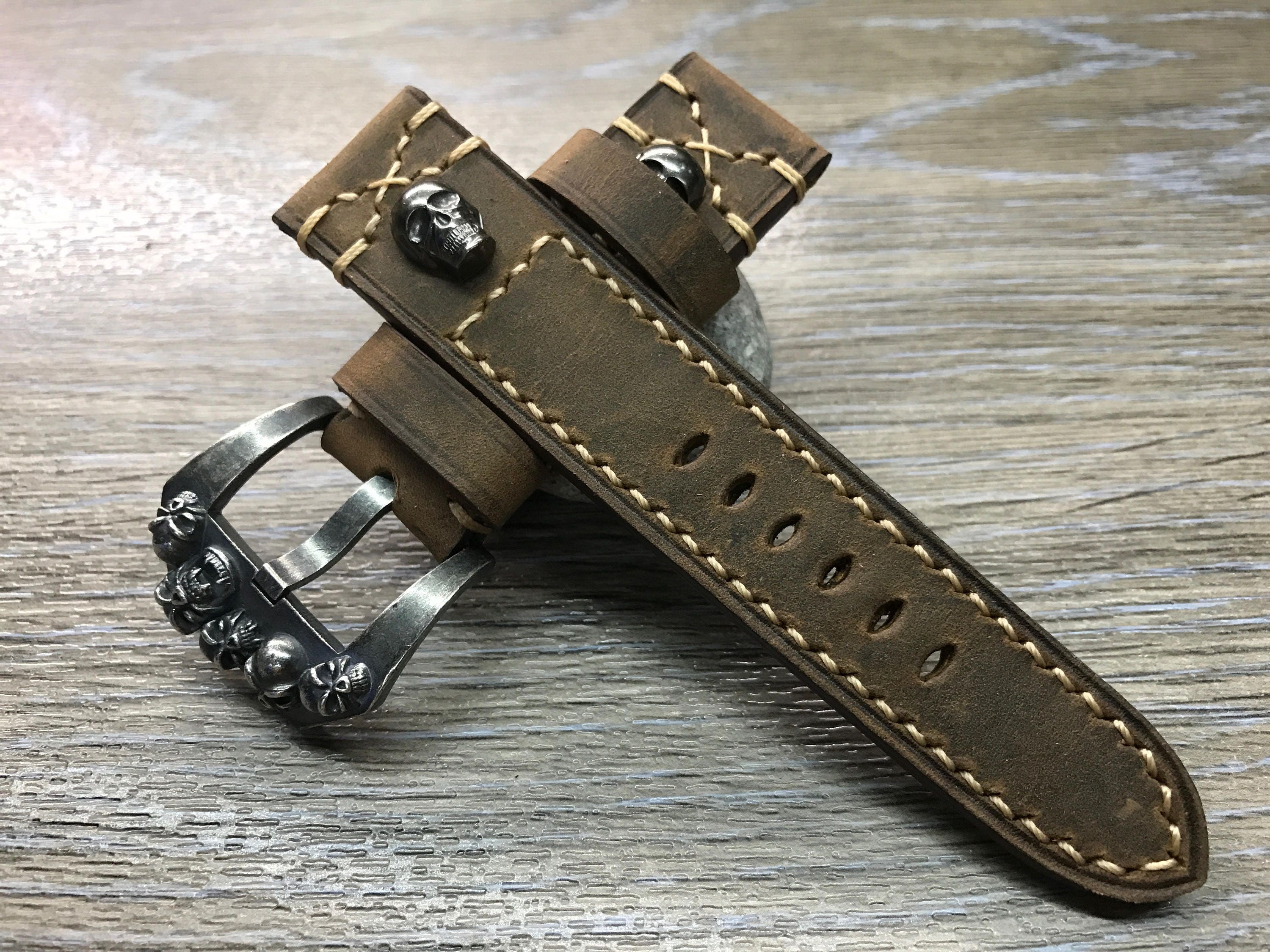 skull watch buckle