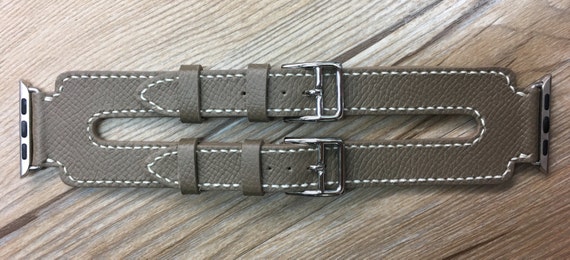 Apple Watch Band, Apple Watch Strap Series 5, Double Buckle Cuff Watch Band, Ètoupe Swift Double Buckle Cuff band, Apple Watch 40mm, 44mm