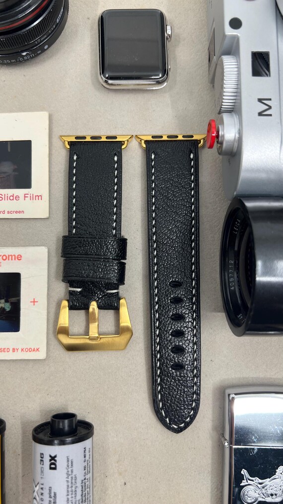 Apple Watch Band, Apple Watch Ultra 2 49mm Leather Watch Straps, Smart watch Band, iWatch 46mm 42mm Watchband, Samsung Galaxy Watch Band