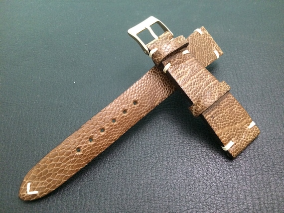 Vintage Ostrich leg Leather  Strap 20mm - Rare, hard to find, Best Quality and Deal Guarantee!!