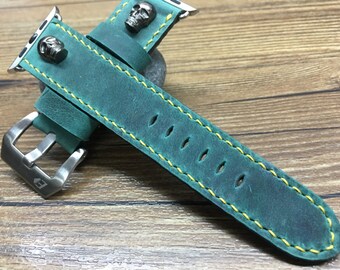 Apple Watch 44mm, Apple Watch Space Grey, Stainless Steel, Apple Watch Band, Series 4, Green Apple Watch strap, 40mm, 38mm, Series 5