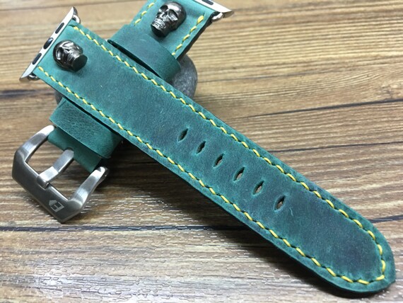 Apple Watch 44mm, Apple Watch Space Grey, Stainless Steel, Apple Watch Band, Series 4, Green Apple Watch strap, 40mm, 38mm, Series 5