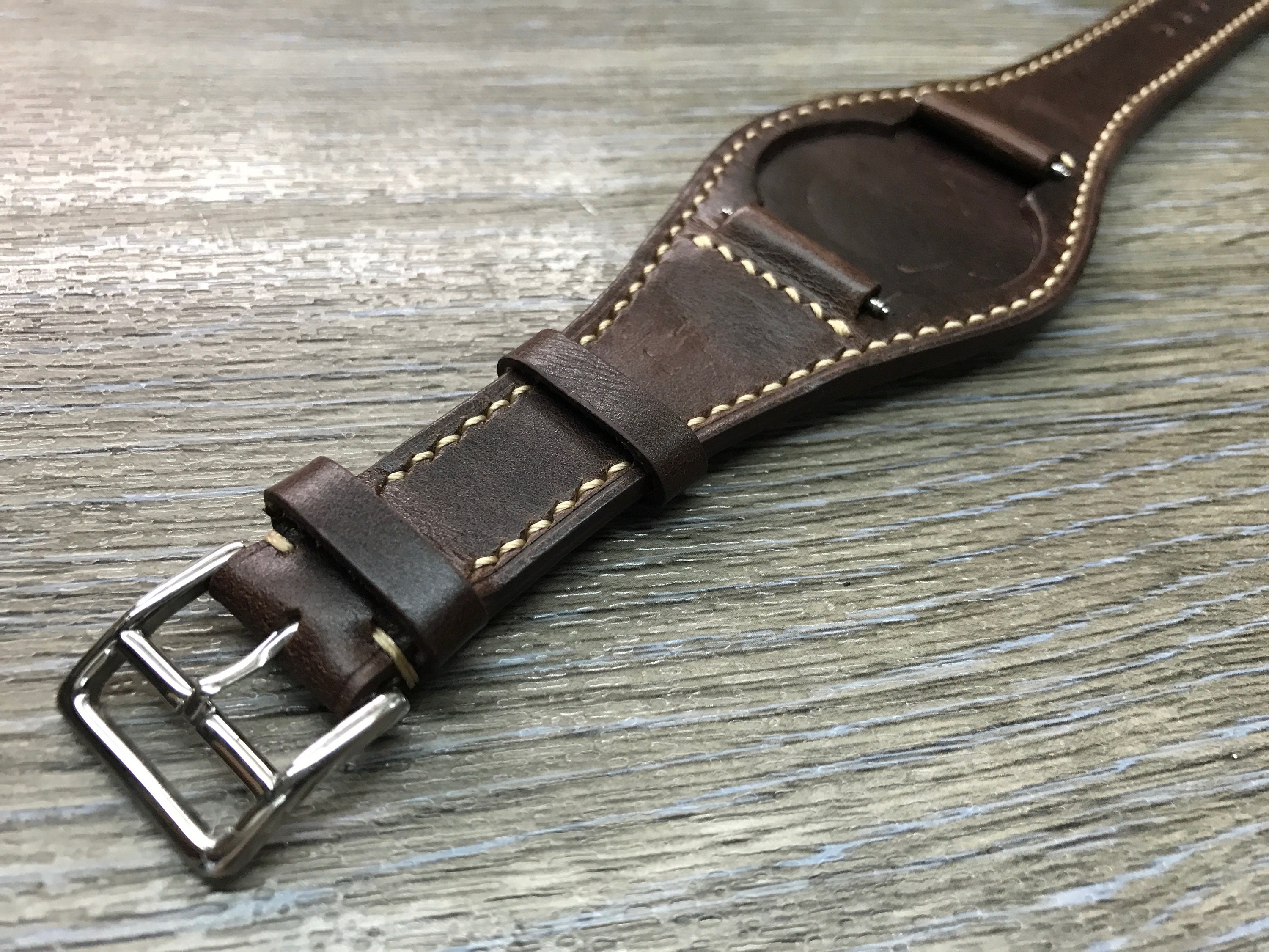 Leather watch band 20mm watch band Leather Watch Strap | Etsy