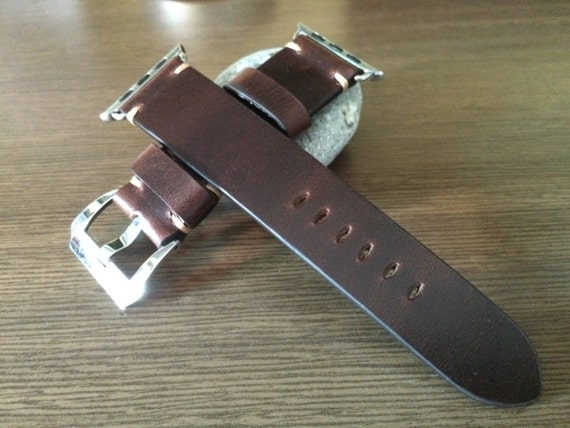 Apple Watch Space Gray, Apple Watch Strap band, 44mm 40mm, Brown Leather Watch Band, Series 5, iwatch, Apple Watch titanium, ceramic white