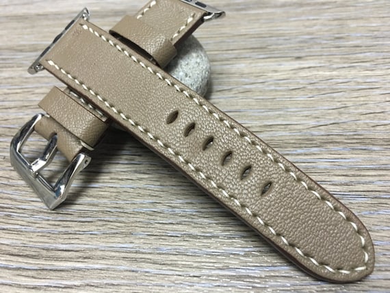 Apple Watch Band, iwatch, Apple Watch Band 42mm, Etoupe Grey, Apple Watch Strap, leather Watch Band, Apple Watch 38mm, FREE SHIPPING