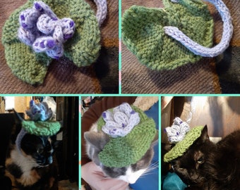 Pattern: Knit Lilypad Pet Hat