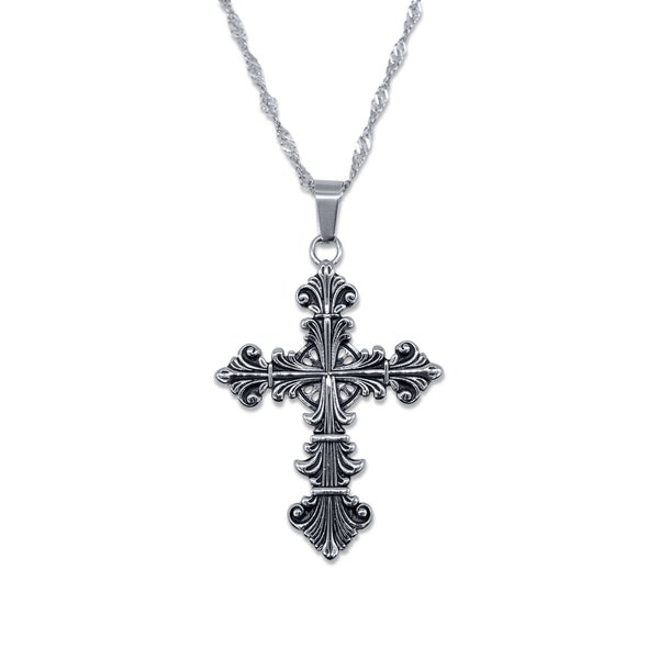 Lament Cross Necklace | Gothic Cross Necklace, Stainless Steel Necklace, Gothic Jewellery Gothic Gifts, Alternative Jewellery