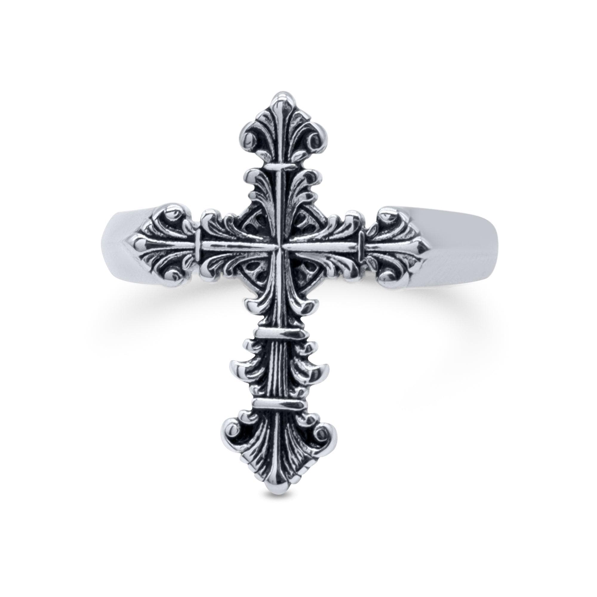 Lateral Cross Rings Lament Cross Ring | Gothic Cross Ring, Church Ring, Gothic Jewellery ...