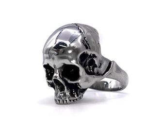 Hel Skull Ring | Gothic Anatomical Jewellery Alternative | Gothic Rings | Statement Rings | Stainless Steel ring | Mens Jewellery