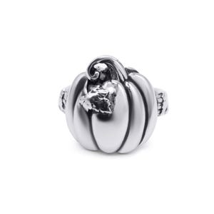 Pumpkin Ring | Gothic Ring | Stainless Steel Jewellery | Halloween Jewellery | Halloween Gift | Gift for her | Vegetable Jewellery