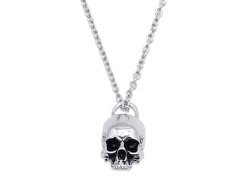 HOOHWE Skull Necklace For Women - 925 Sterling Silver Gothic Black Jewelry, Perfect Mothers Day Or Birthday Gift - View #5