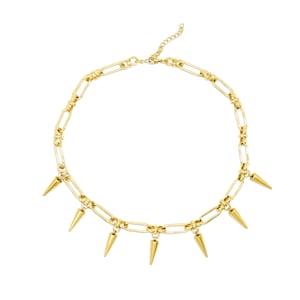 Gold Temptress Chain Choker |  Stainless Steel Necklace | Statement Necklace | Gothic Gift For Her |  Chain Style Accessories | Gothic Gold