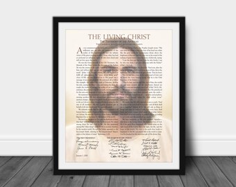 THE LIVING CHRIST Printable Jesus Christ Picture Wall Art | Etsy