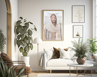 THE LIVING CHRIST printable, Jesus Christ picture, Wall Art, Gift, Digital, Ready to Frame, 8x10, 11x14, 16x20, Lds - Instant Download
