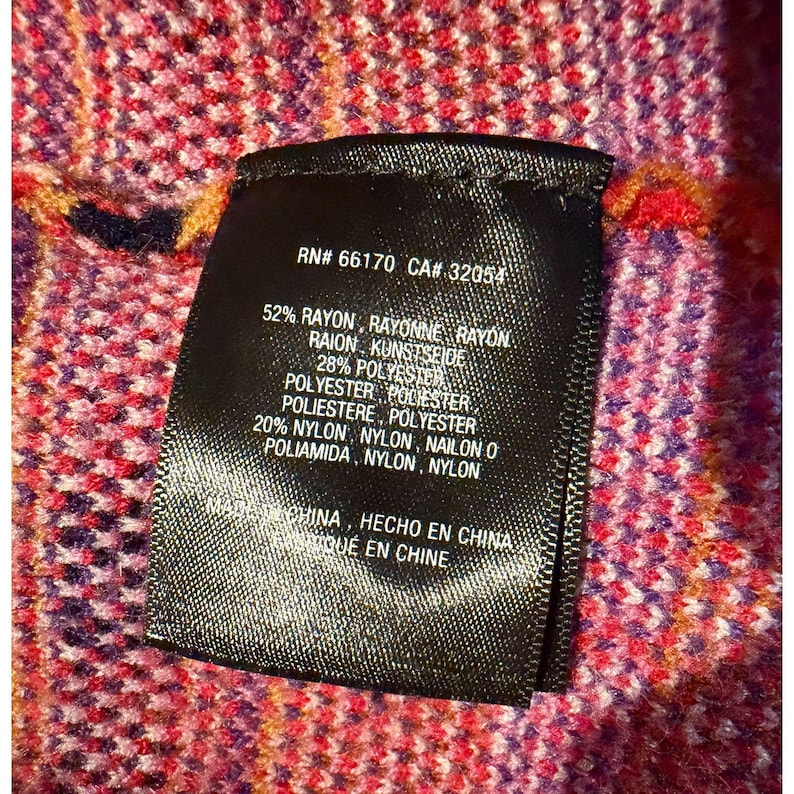 MOTH Anthropologie Plaid Belted Sweater Coat Cardigan Shawl Collar S image 6