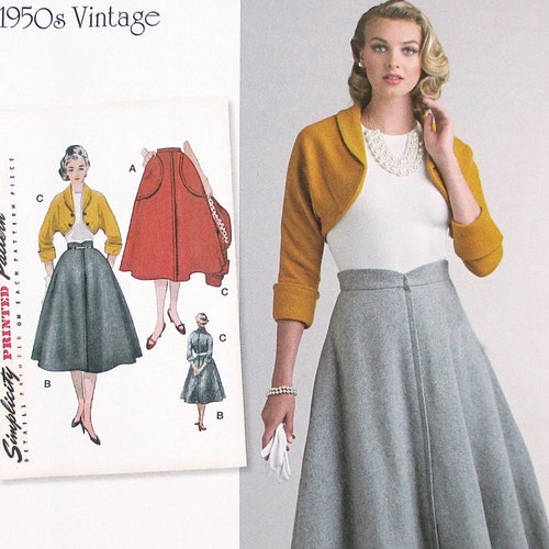 Simplicity Sewing Pattern 8509 Swing Coat Jacket 1950's | Etsy