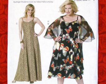 Butterick Sewing Pattern B5761 Formal Dress Wrap, Special Occasion, Plus Sizes XXL 1X 2X 3X 4X 5X 6X, DIY Evening Gown, Wedding Party, UNCUT