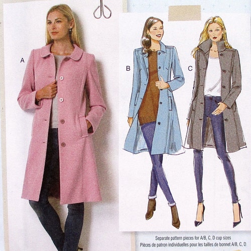 Butterick Sewing Pattern B6385 Classic Fitted Coat Princess - Etsy