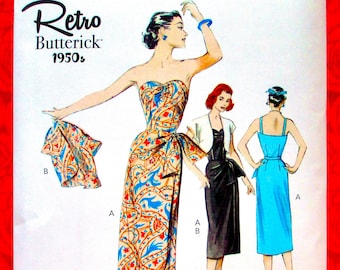 Butterick Sewing Pattern B6923, Sundress & Bolero Jacket, Retro 1950's Vintage Style, Sizes 6 8 10 12 14, Summer Fashion Sportswear, UNCUT