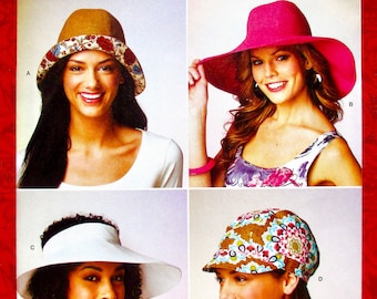 Simplicity Sewing Pattern S9505, Wide Brim Portrait Hat, Sunhat, Cap, Sizes S M L, Modern Women's Millinery, Summer Fashion Accessory, UNCUT