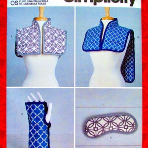 Simplicity Sewing Pattern S9331 Hot Cold Shoulder Pack, Mask, Wrist Wrap, Therapeutic Strain Pain Relief, Comfort Spa Therapy Gift, UNCUT