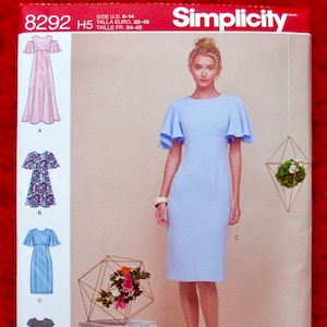 Simplicity Sewing Pattern 8292 Special Occasion Dress, Evening Gown, Princess Seams, Miss & Petite Sizes 6 8 10 12 14, Wedding Party, UNCUT